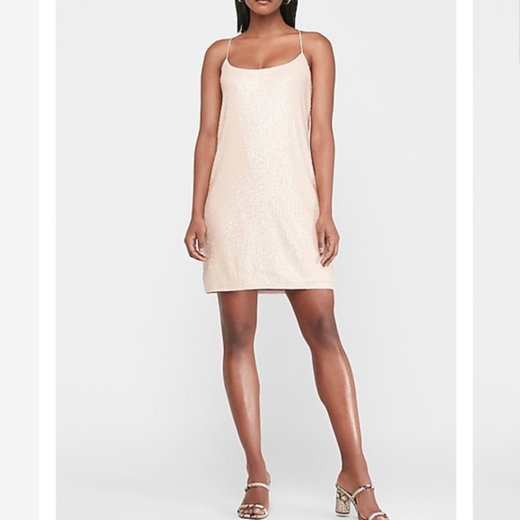 NWT Sequin Cami Slip Dress - Picture 4 of 6